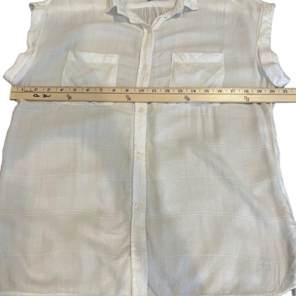 Rails Gauzy Lightweight Button Front Cap Sleeve S… - image 6